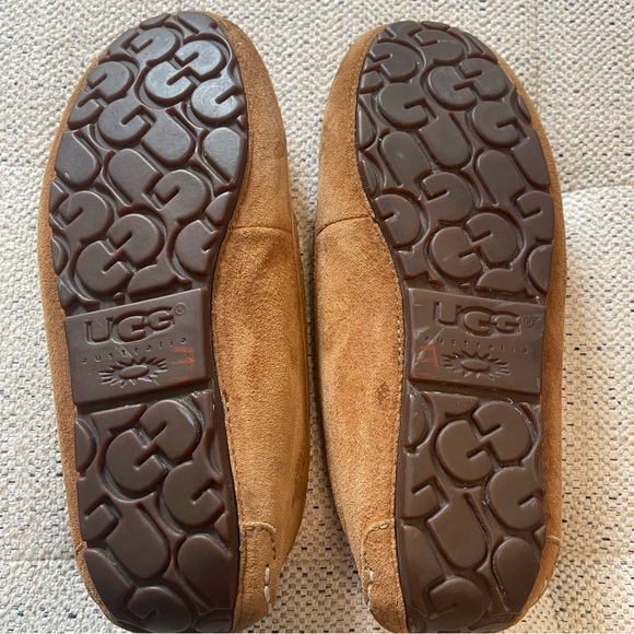 UGG Men's Tan Suede Loafers - Picture 6 of 9